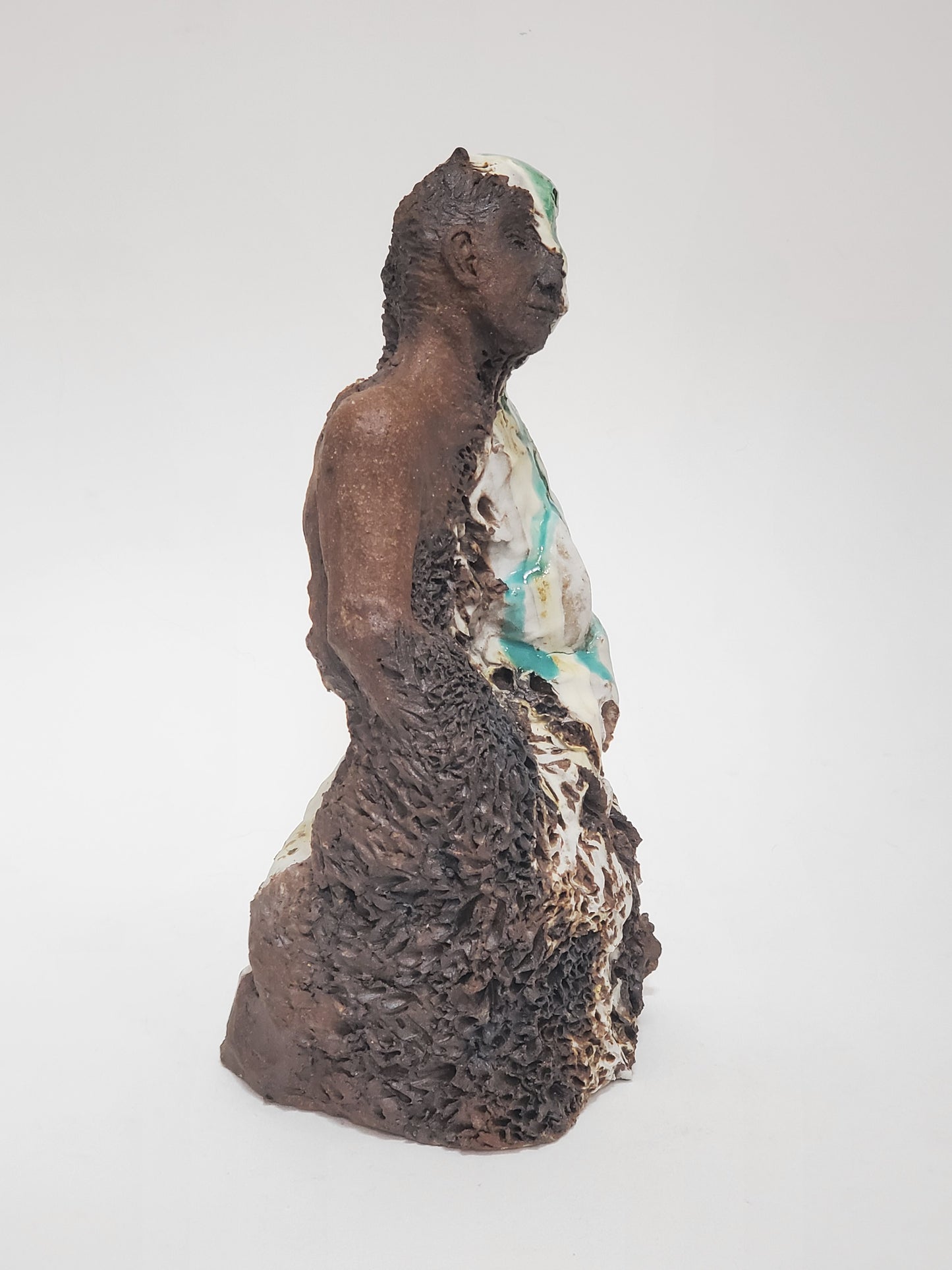 Sculpture, set of 2 figures, dark and light