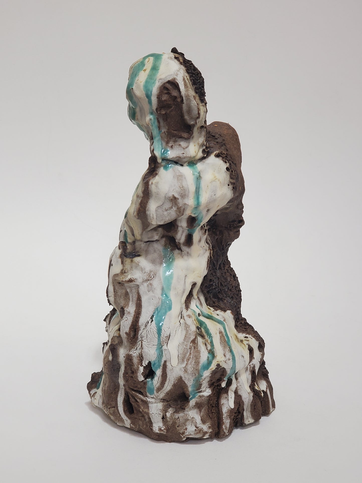 Sculpture, set of 2 figures, dark and light